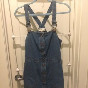 Bullhead Denim Co Button-Up Overall Dress
